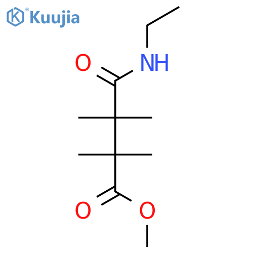 Butanoic acid, 4-(ethylamino)-2,2,3,3-tetramethyl-4-oxo-, methyl ester structure