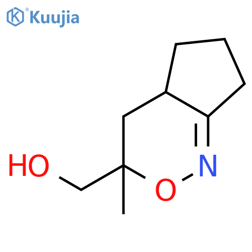 Cyclopent[c][1,2]oxazine-3-methanol, 3,4,4a,5,6,7-hexahydro-3-methyl- structure