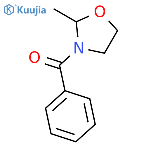 Oxazolidine, 3-benzoyl-2-methyl- structure
