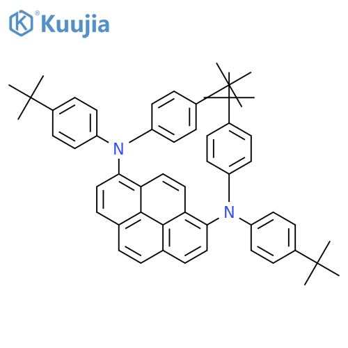1,8-Pyrenediamine, N,N,N',N'-tetrakis[4-(1,1-dimethylethyl)phenyl]- structure