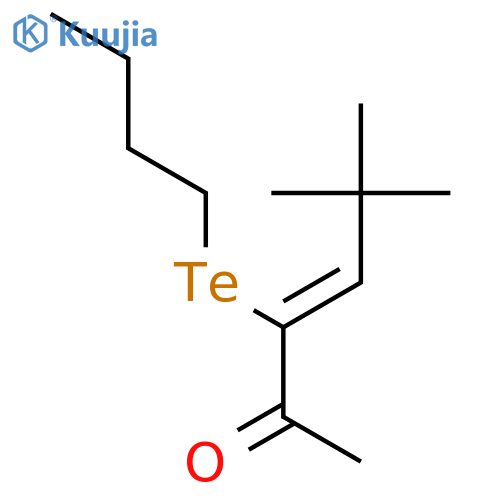 3-Hexen-2-one, 3-(butyltelluro)-5,5-dimethyl-, (Z)- structure