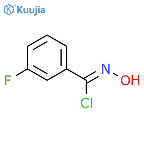 3-fluoro-N-hydroxybenzene-1-carbonimidoyl chloride structure