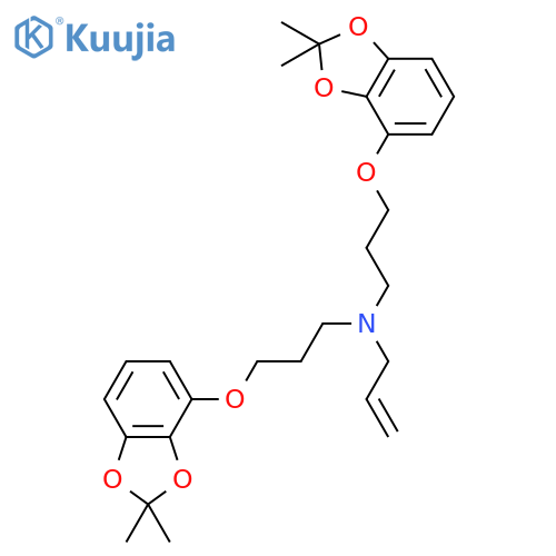 2-Propen-1-amine,N,N-bis[3-[(2,2-dimethyl-1,3-benzodioxol-4-yl)oxy]propyl]- structure