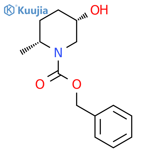 benzyl (2R,5S)-5-hydroxy-2-methyl-piperidine-1-carboxylate structure