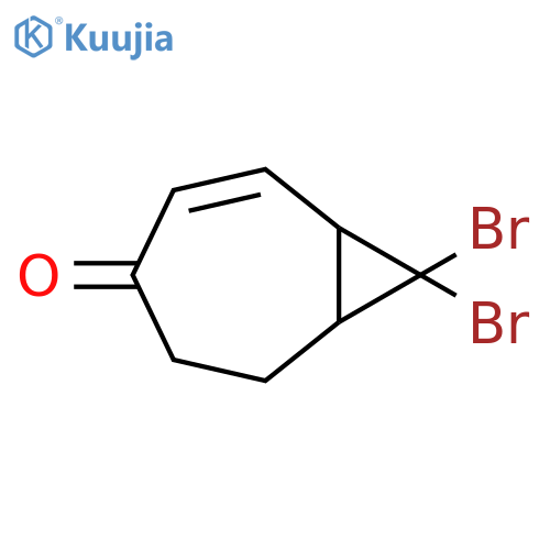 Bicyclo[5.1.0]oct-2-en-4-one, 8,8-dibromo- structure