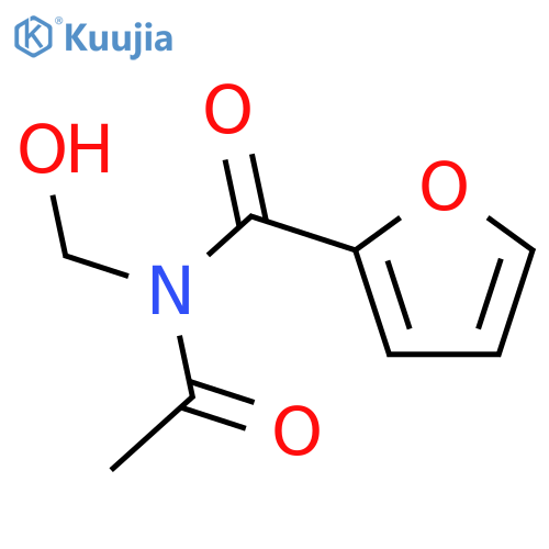 2-Furancarboxamide,N-acetyl-N-(hydroxymethyl)- structure