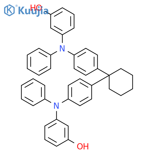 Phenol, 3,3'-[cyclohexylidenebis[4,1-phenylene(phenylimino)]]bis- structure