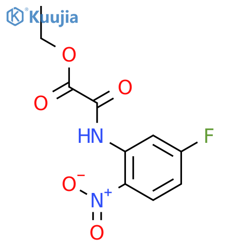 Acetic acid, [(5-fluoro-2-nitrophenyl)amino]oxo-, ethyl ester structure