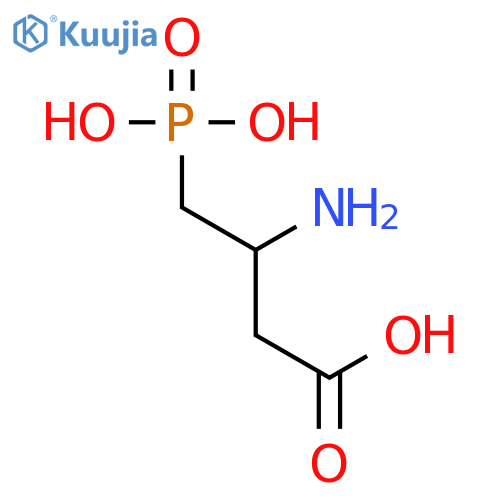 Butanoic acid, 3-amino-4-phosphono-, (±)- structure