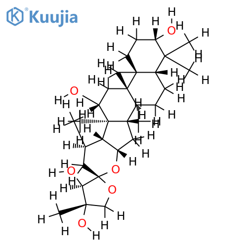 (3beta,12beta,23S,24R,25S)-16,23:23,26-diepoxy-3,12,24,25-tetrahydroxy-9,19-cycloartane structure