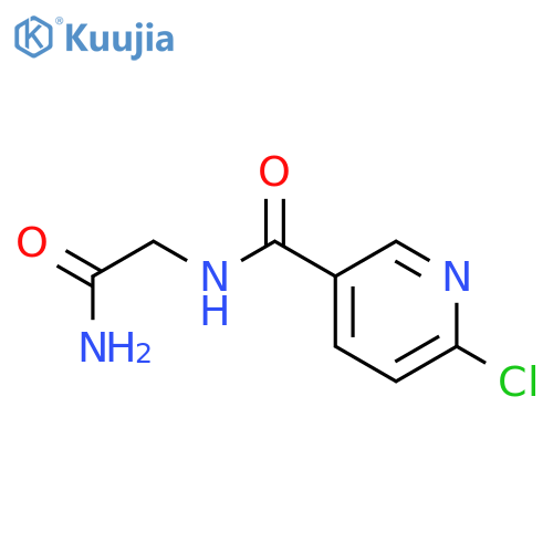 3-Pyridinecarboxamide, N-(2-amino-2-oxoethyl)-6-chloro- structure