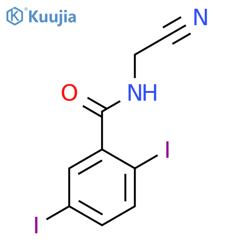 Benzamide, N-(cyanomethyl)-2,5-diiodo- structure