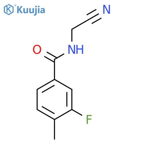 Benzamide, N-(cyanomethyl)-3-fluoro-4-methyl- structure