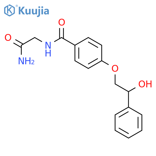Benzamide, N-(2-amino-2-oxoethyl)-4-(2-hydroxy-2-phenylethoxy)- structure