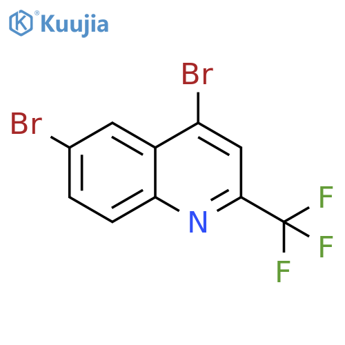 4,6-Dibromo-2-(trifluoromethyl)quinoline structure
