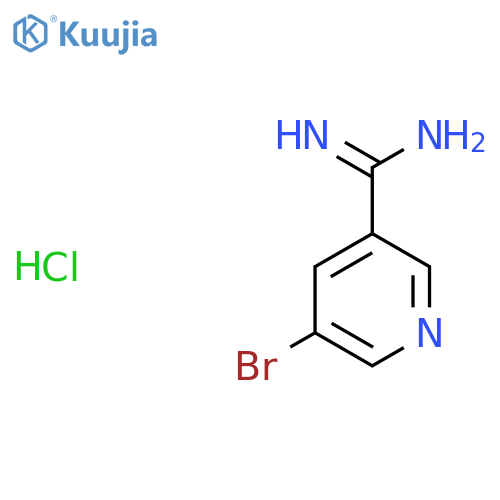 5-Bromopyridine-3-carboximidamide hydrochloride structure