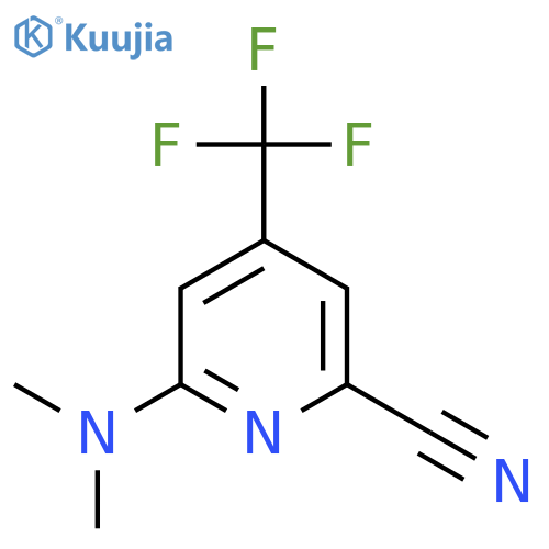 6-Dimethylamino-4-trifluoromethyl-pyridine-2-carbonitrile structure