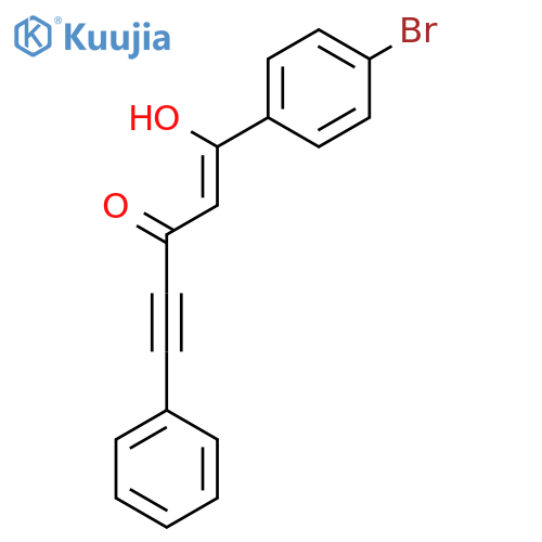1-Penten-4-yn-3-one, 1-(4-bromophenyl)-1-hydroxy-5-phenyl- structure