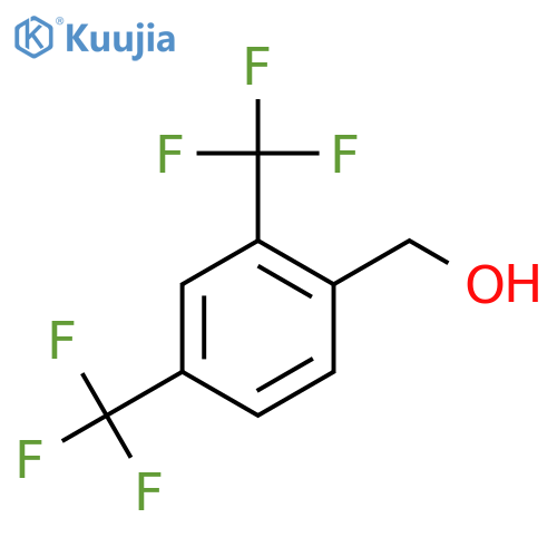 [2,4-bis(trifluoromethyl)phenyl]methanol structure