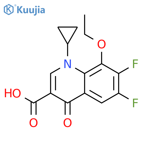 1-Cyclopropyl-8-ethoxy-6,7-difluoro-1,4-dihydro-4-oxo-3-quinolinecarboxylic Acid structure