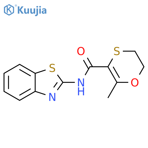 1,4-Oxathiin-3-carboxamide, N-2-benzothiazolyl-5,6-dihydro-2-methyl- structure