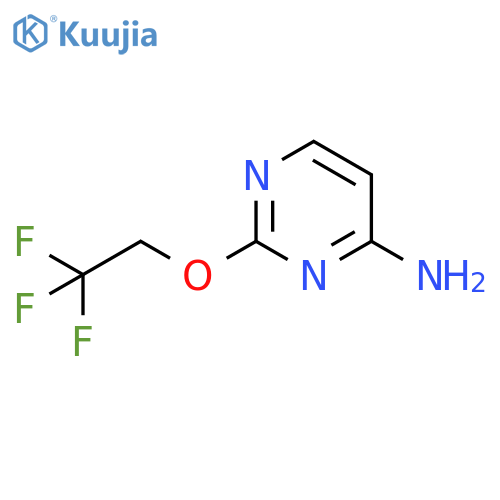 2-(2,2,2-trifluoroethoxy)pyrimidin-4-amine structure