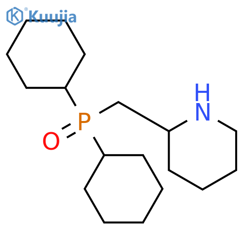 Piperidine, 2-[(dicyclohexylphosphinyl)methyl]- structure