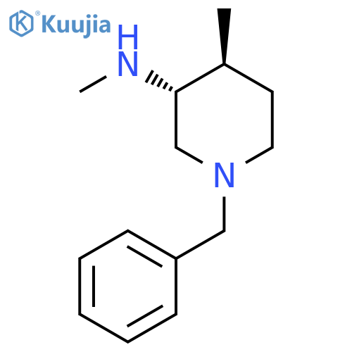 (3R,4s)-1-benzyl-n,4-dimethylpiperidin-3-amine structure