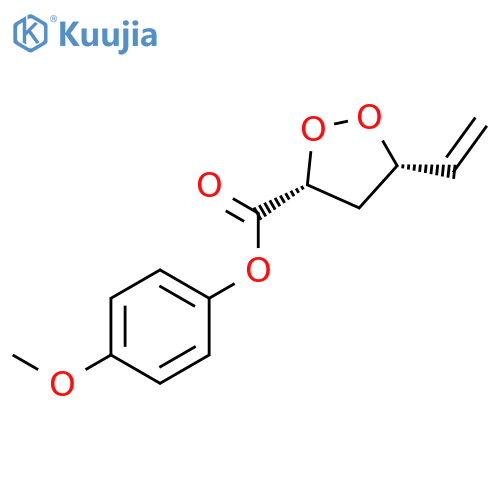 1,2-Dioxolane-3-carboxylic acid, 5-ethenyl-, 4-methoxyphenyl ester, cis- structure