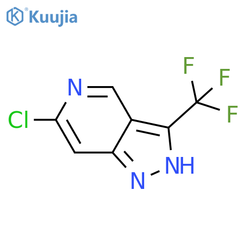 6-Chloro-3-(trifluoromethyl)-1H-pyrazolo[4,3-c]pyridine structure
