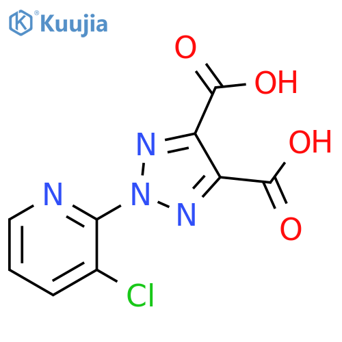 2-(3-Chloro-pyridin-2-yl)-2H-[1,2,3]triazole-4,5-dicarboxylic acid structure