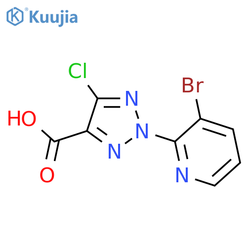 2-(3-Bromo-pyridin-2-yl)-5-chloro-2H-[1,2,3]triazole-4-carboxylic acid structure