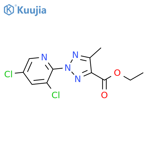 2-(3,5-Dichloro-pyridin-2-yl)-5-methyl-2H-[1,2,3]triazole-4-carboxylic acid ethyl ester structure