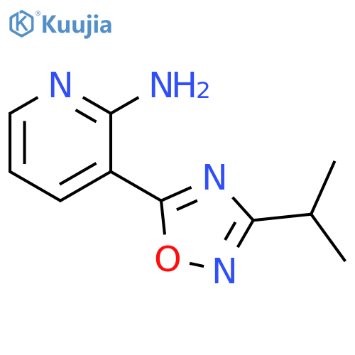 3-(3-Isopropyl-[1,2,4]oxadiazol-5-yl)-pyridin-2-ylamine structure