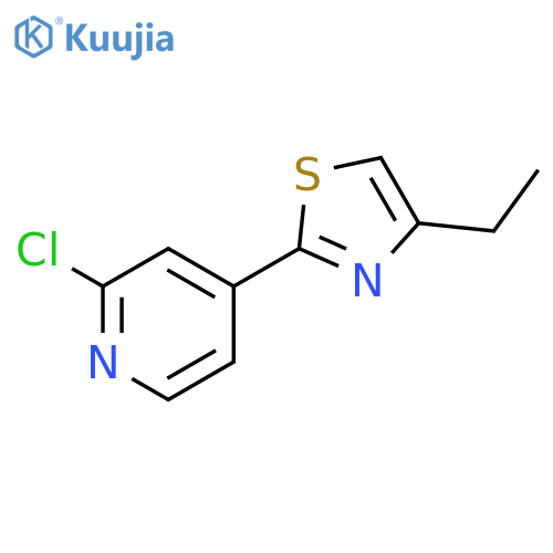 2-Chloro-4-(4-ethyl-thiazol-2-yl)-pyridine structure
