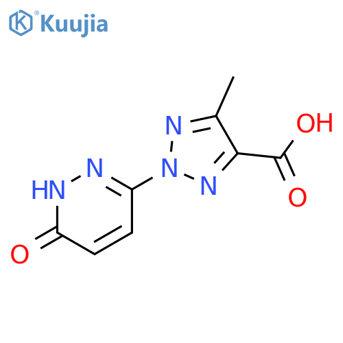 2-(6-Hydroxy-pyridazin-3-yl)-5-methyl-2H-[1,2,3]triazole-4-carboxylic acid structure