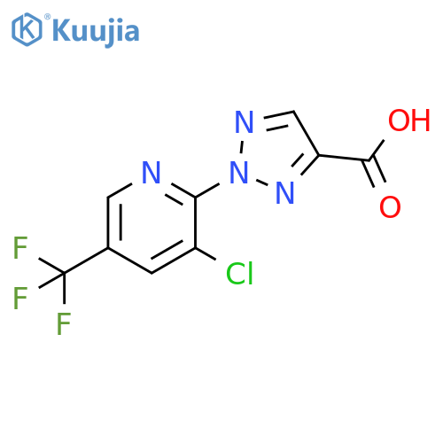 2-(3-Chloro-5-trifluoromethyl-pyridin-2-yl)-2H-[1,2,3]triazole-4-carboxylic acid structure