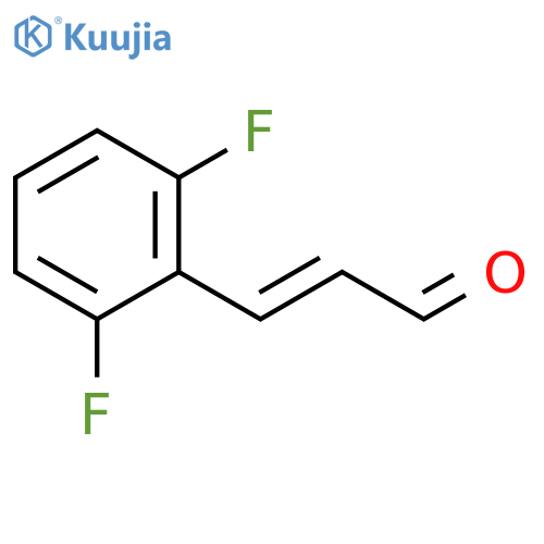3-(2,6-difluorophenyl)prop-2-enal structure