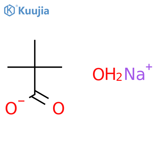 Sodium trimethylacetate hydrate structure
