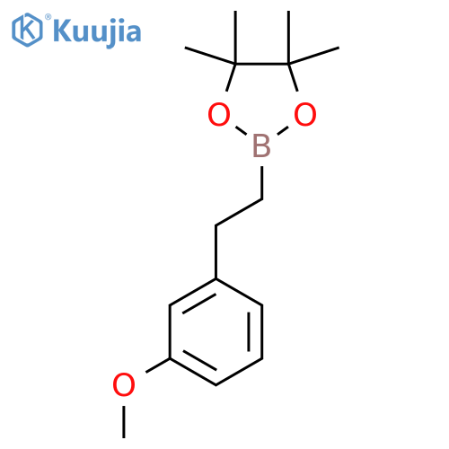 2-[2-(3-Methoxyphenyl)ethyl]-4,4,5,5-tetramethyl-1,3,2-dioxaborolane structure
