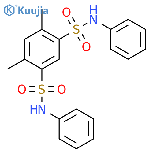 1,3-Benzenedisulfonamide,4,6-dimethyl-N1,N3-diphenyl- structure
