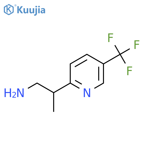 2-5-(trifluoromethyl)pyridin-2-ylpropan-1-amine structure