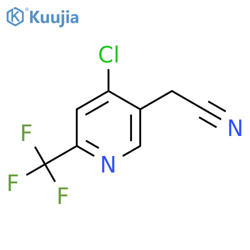 [4-Chloro-6-(trifluoromethyl)pyridin-3-yl]acetonitrile structure