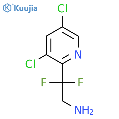 2-(3,5-dichloropyridin-2-yl)-2,2-difluoroethan-1-amine structure