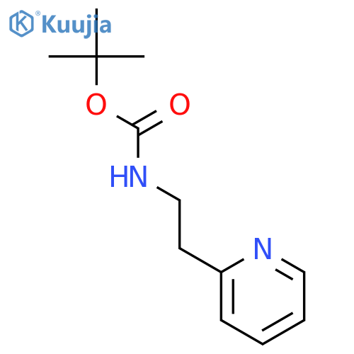 Carbamic acid,N-[2-(2-pyridinyl)ethyl]-, 1,1-dimethylethyl ester structure