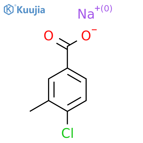 Sodium;4-chloro-3-methylbenzoate structure