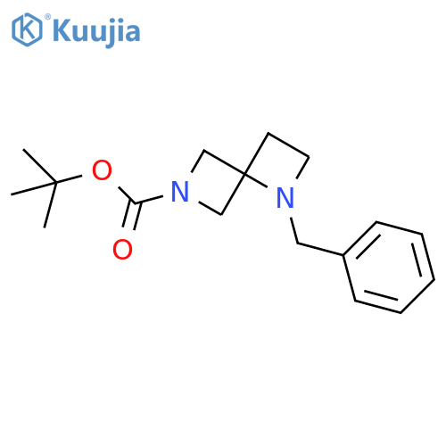 tert-butyl 1-benzyl-1,6-diazaspiro[3.3]heptane-6-carboxylate structure