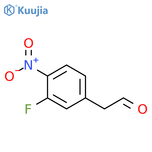 2-(3-fluoro-4-nitrophenyl)acetaldehyde structure
