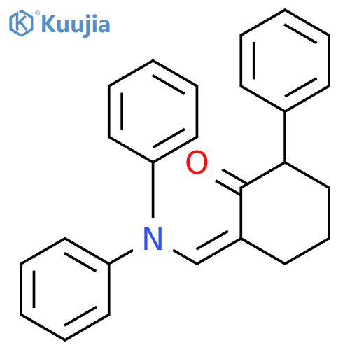 Cyclohexanone, 2-[(diphenylamino)methylene]-6-phenyl-, (2E)- structure