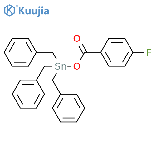 Stannane, [(4-fluorobenzoyl)oxy]tris(phenylmethyl)- structure